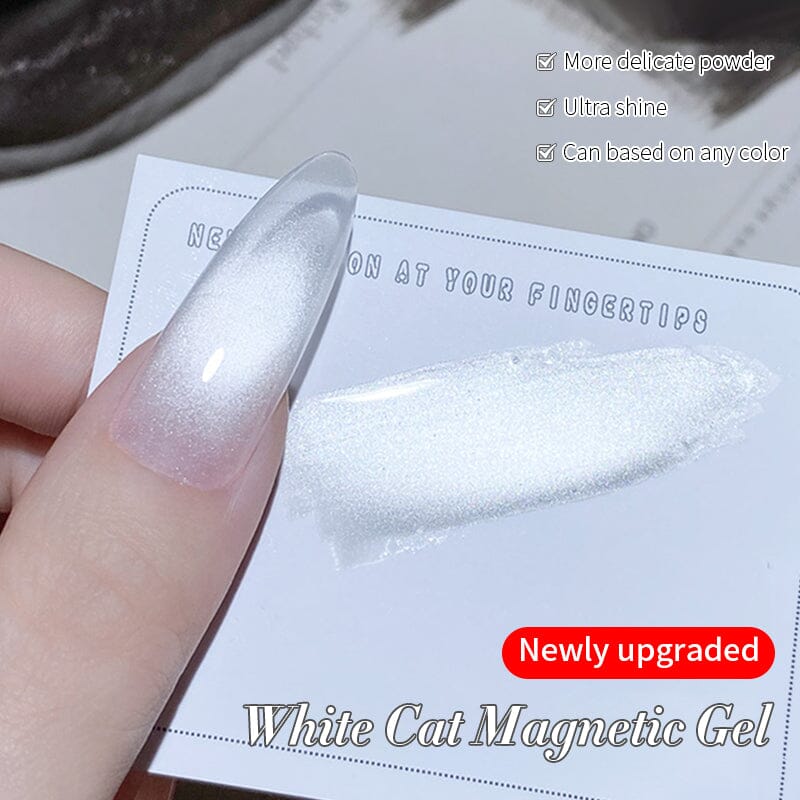 White Cat Magnetic Gel 10ml Gel Nail Polish BORN PRETTY 