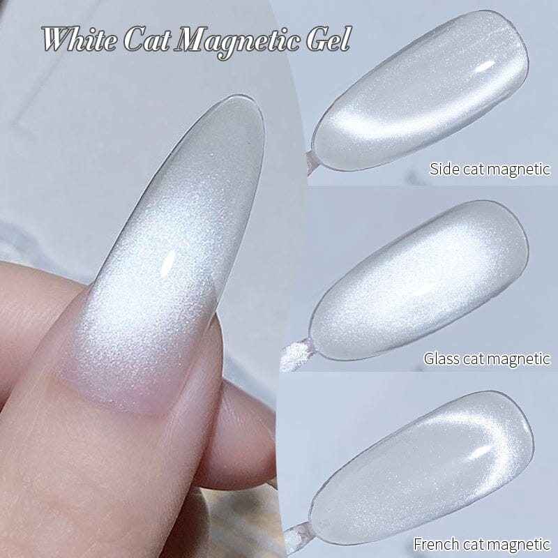 White Cat Magnetic Gel 10ml Gel Nail Polish BORN PRETTY 