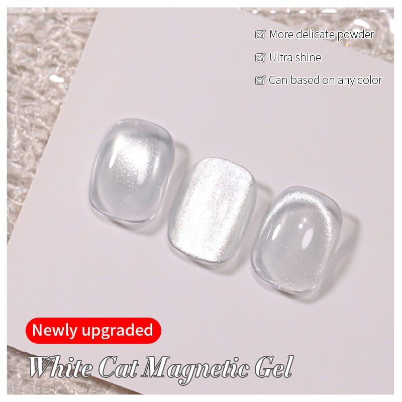 White Cat Magnetic Gel 10ml Gel Nail Polish BORN PRETTY 