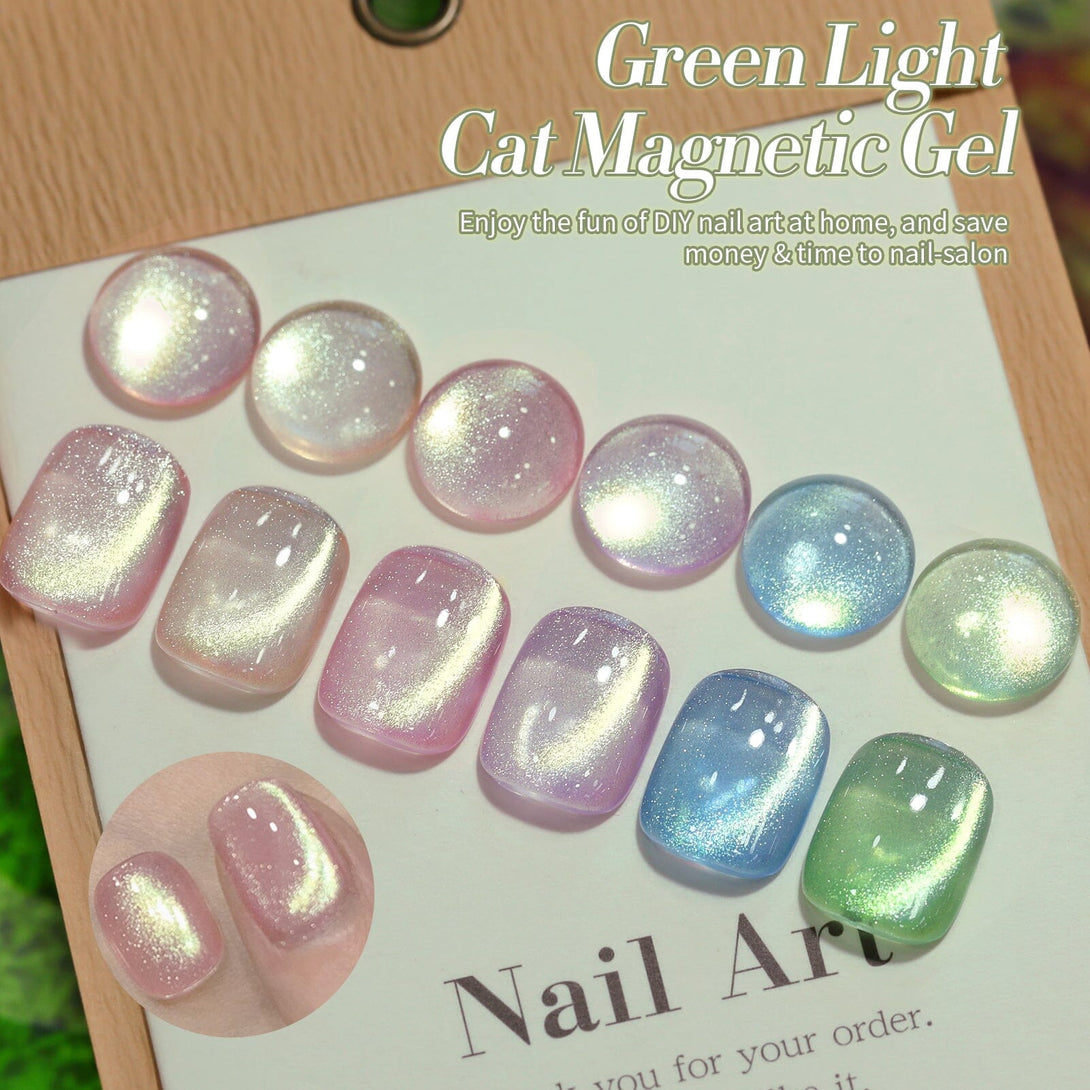 6 Colors Green Light Cat Magnetic Gel 7ml Gel Nail Polish BORN PRETTY 