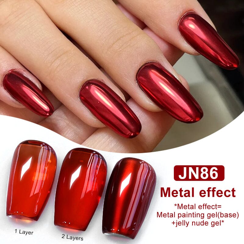 3pcs Metal Effect Gel Set #11 Gel Nail Polish BORN PRETTY 