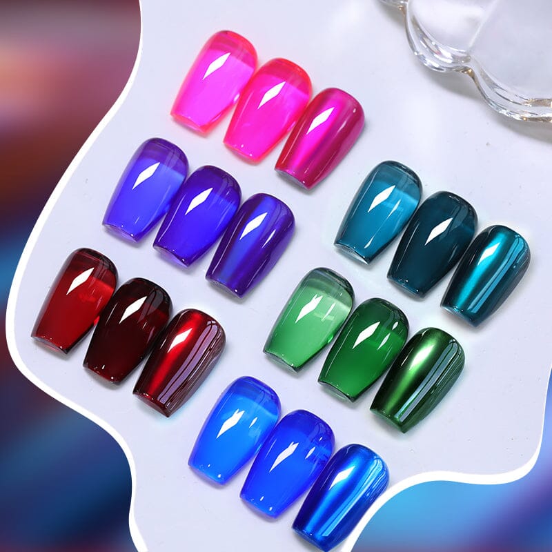 3pcs Metal Effect Gel Set Gel Nail Polish BORN PRETTY 