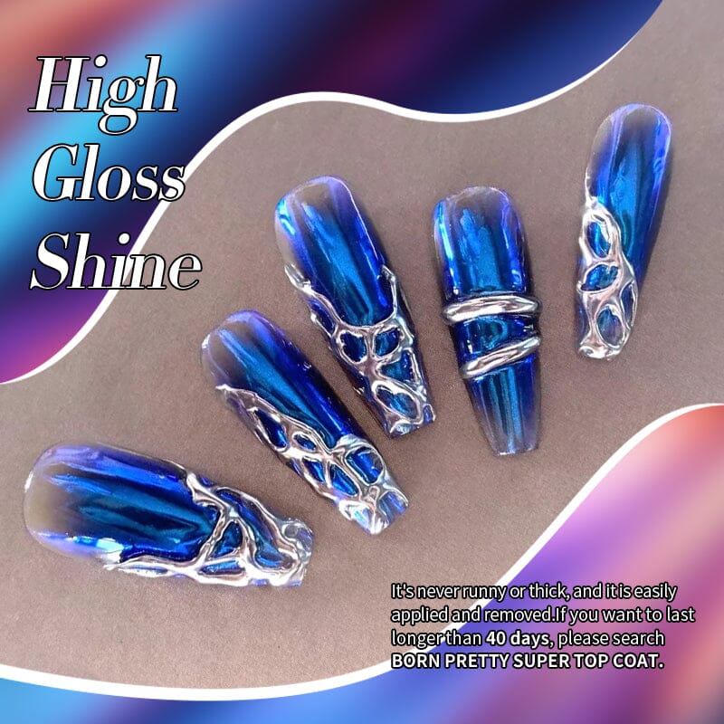 3pcs Metal Effect Gel Set Gel Nail Polish BORN PRETTY 