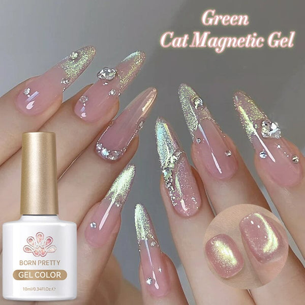 Green Cat Magnetic Gel GCM01 10ml Gel Nail Polish BORN PRETTY 