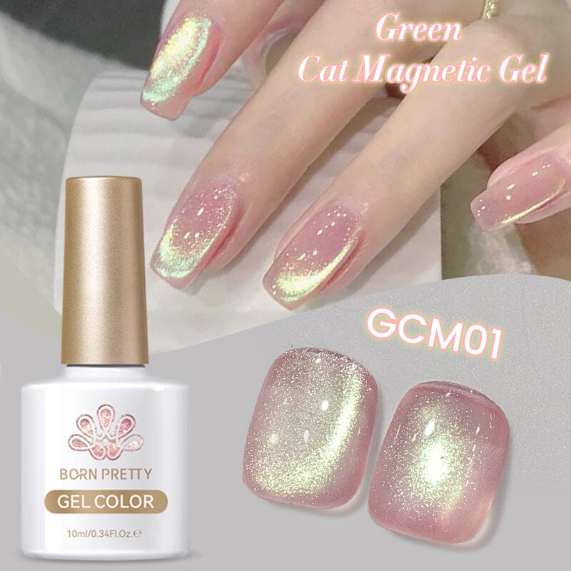 Green Cat Magnetic Gel GCM01 10ml Gel Nail Polish BORN PRETTY 