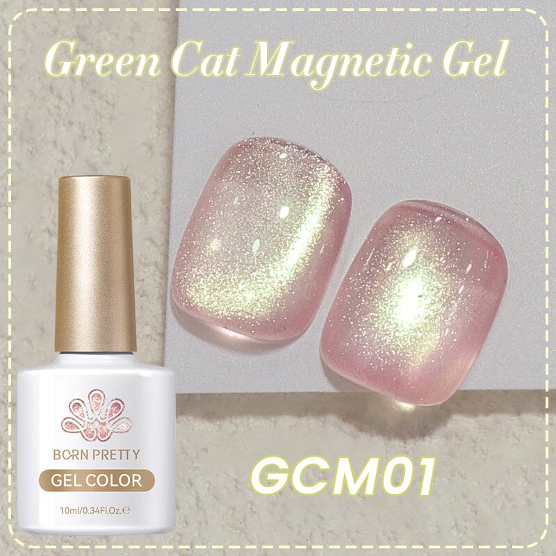 Green Cat Magnetic Gel GCM01 10ml Gel Nail Polish BORN PRETTY 