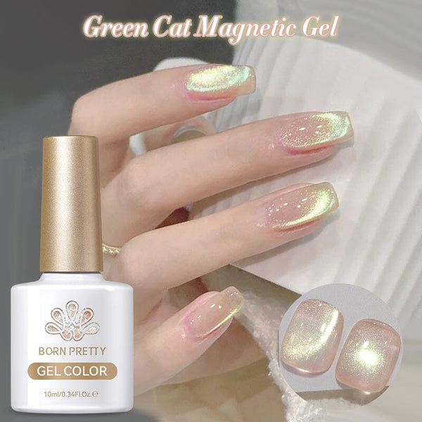 Green Cat Magnetic Gel GCM02 10ml Gel Nail Polish BORN PRETTY 