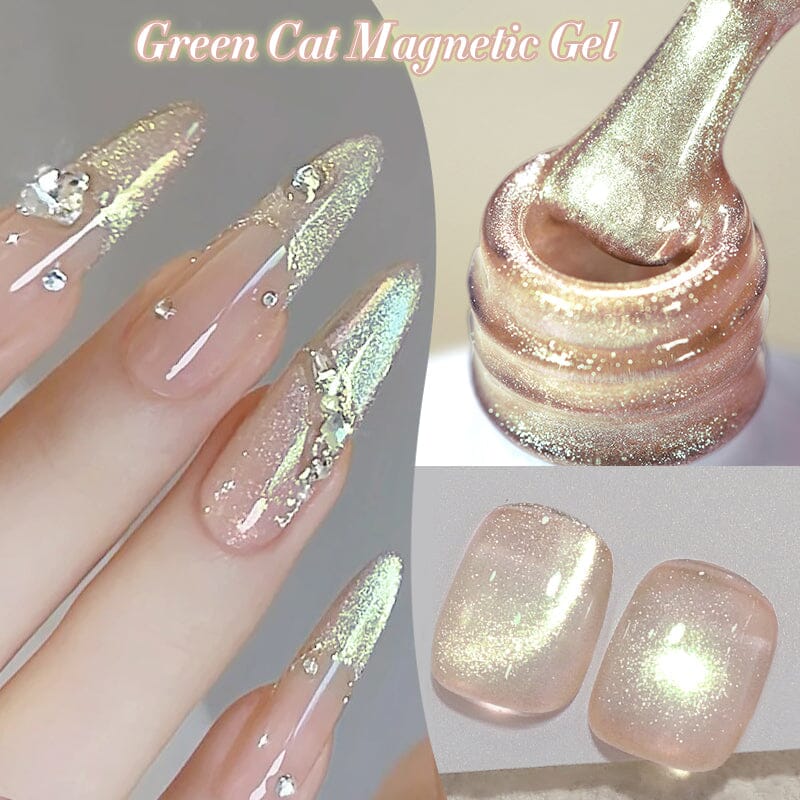 Green Cat Magnetic Gel GCM02 10ml Gel Nail Polish BORN PRETTY 