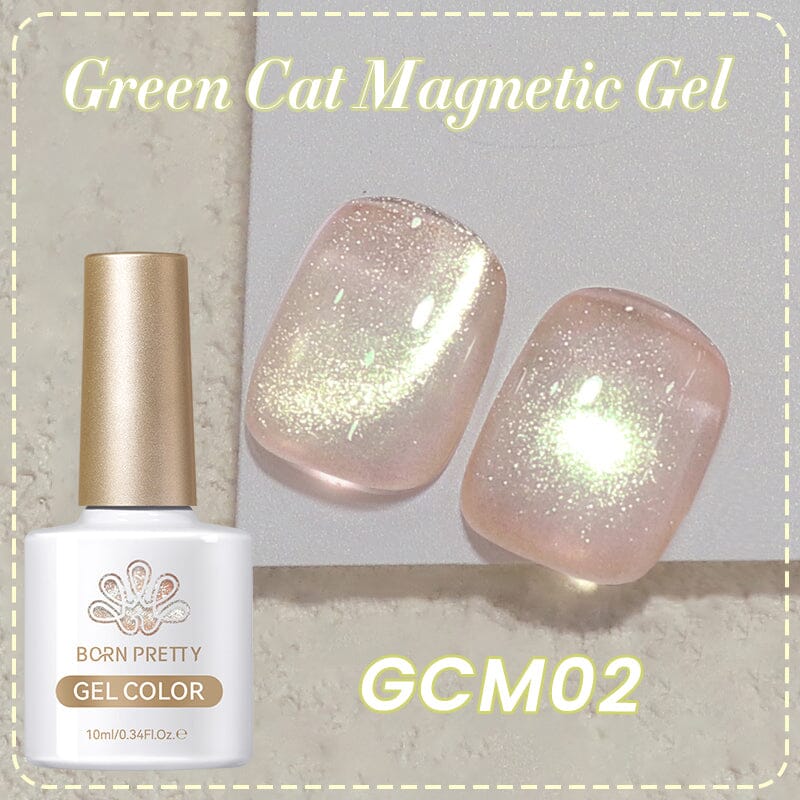 Green Cat Magnetic Gel GCM02 10ml Gel Nail Polish BORN PRETTY 