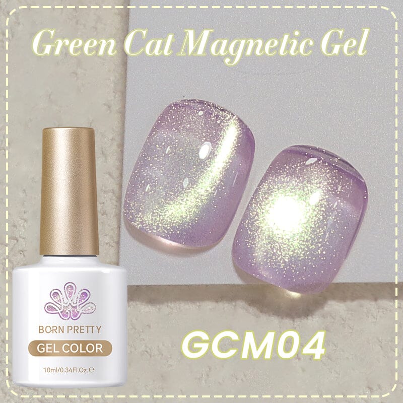 Green Cat Magnetic Gel GCM04 10ml Gel Nail Polish BORN PRETTY 