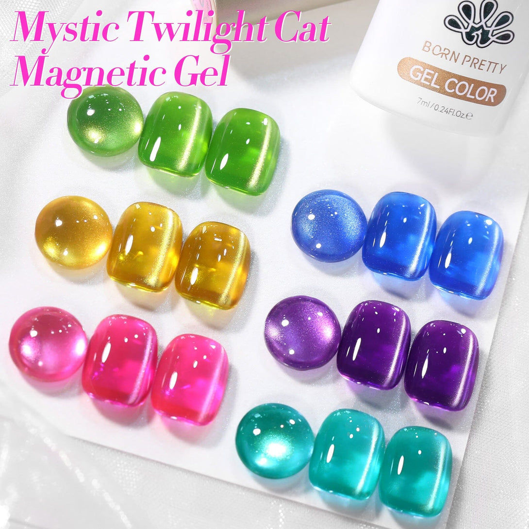 6 Colors Neon Glass Cat Magnetic Gel 7ml Gel Nail Polish BORN PRETTY 