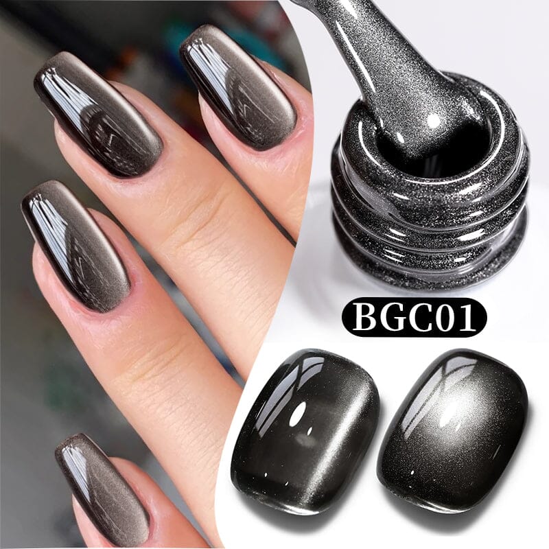 Black Glass Cat Magnetic Gel BGC01 10ml Gel Nail Polish BORN PRETTY 