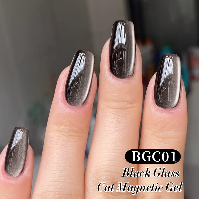 Black Glass Cat Magnetic Gel BGC01 10ml Gel Nail Polish BORN PRETTY 