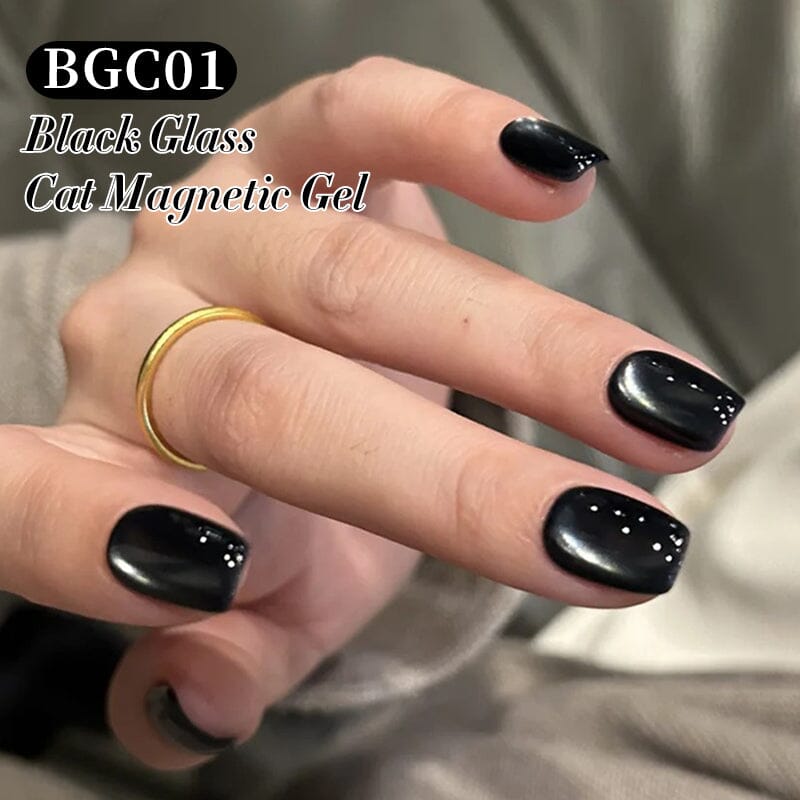 Black Glass Cat Magnetic Gel BGC01 10ml Gel Nail Polish BORN PRETTY 