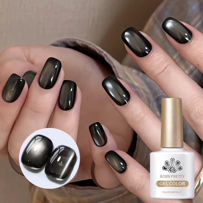 Black Glass Cat Magnetic Gel BGC01 10ml Gel Nail Polish BORN PRETTY 