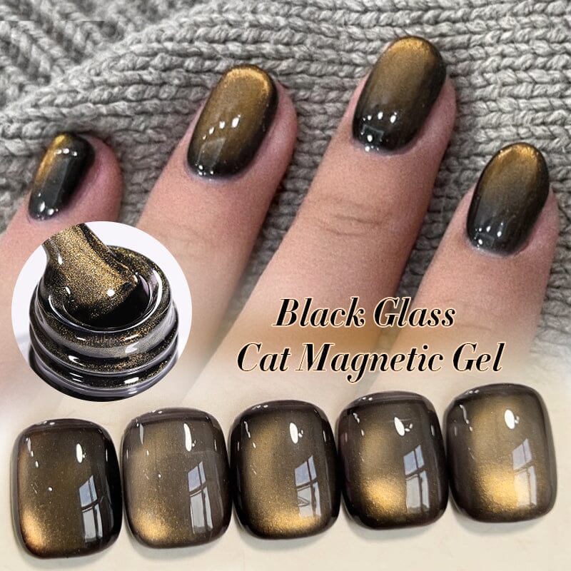 Black Glass Cat Magnetic Gel BGC02 10ml Gel Nail Polish BORN PRETTY 