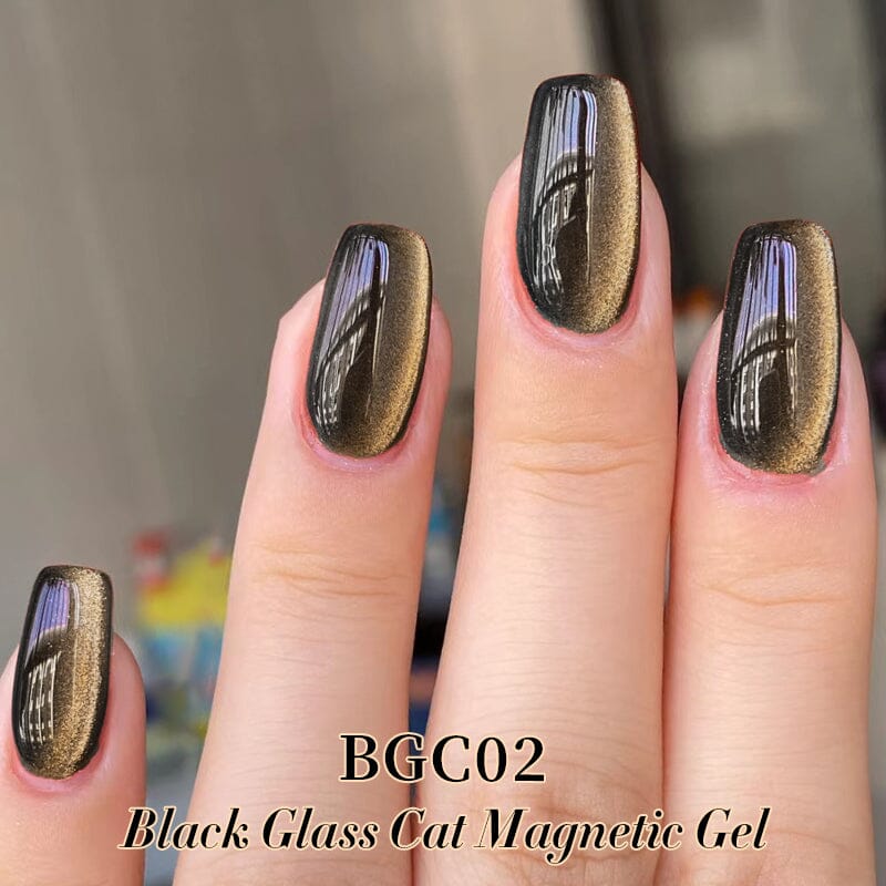 Black Glass Cat Magnetic Gel BGC02 10ml Gel Nail Polish BORN PRETTY 