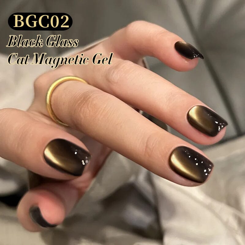 Black Glass Cat Magnetic Gel BGC02 10ml Gel Nail Polish BORN PRETTY 