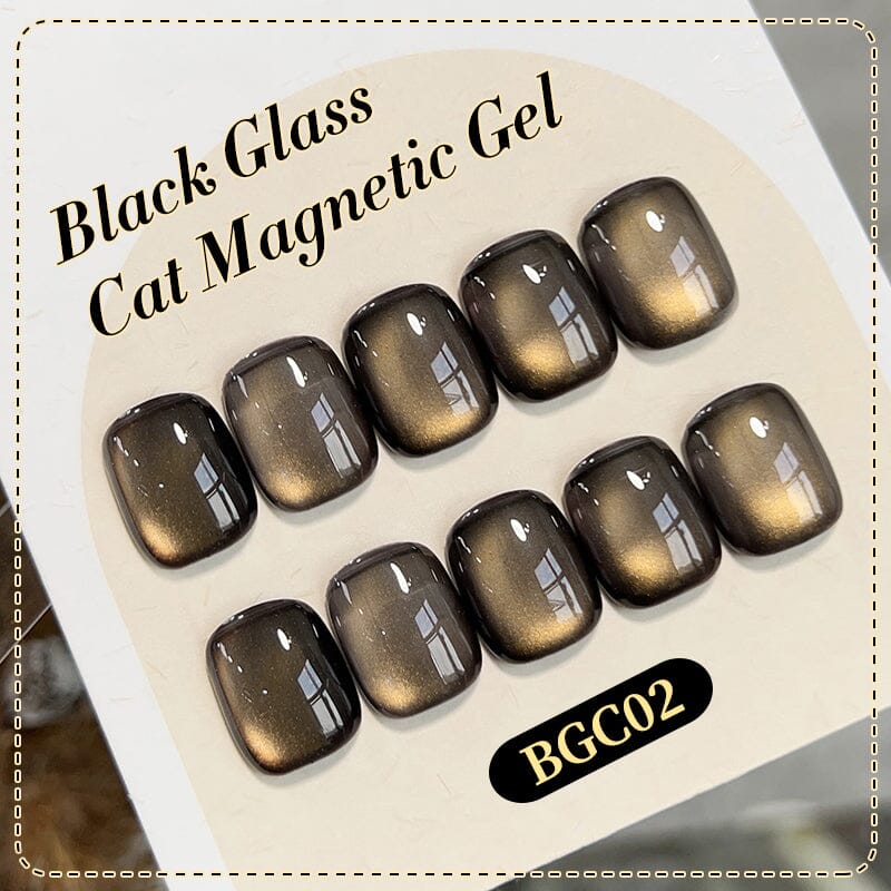 Black Glass Cat Magnetic Gel BGC02 10ml Gel Nail Polish BORN PRETTY 