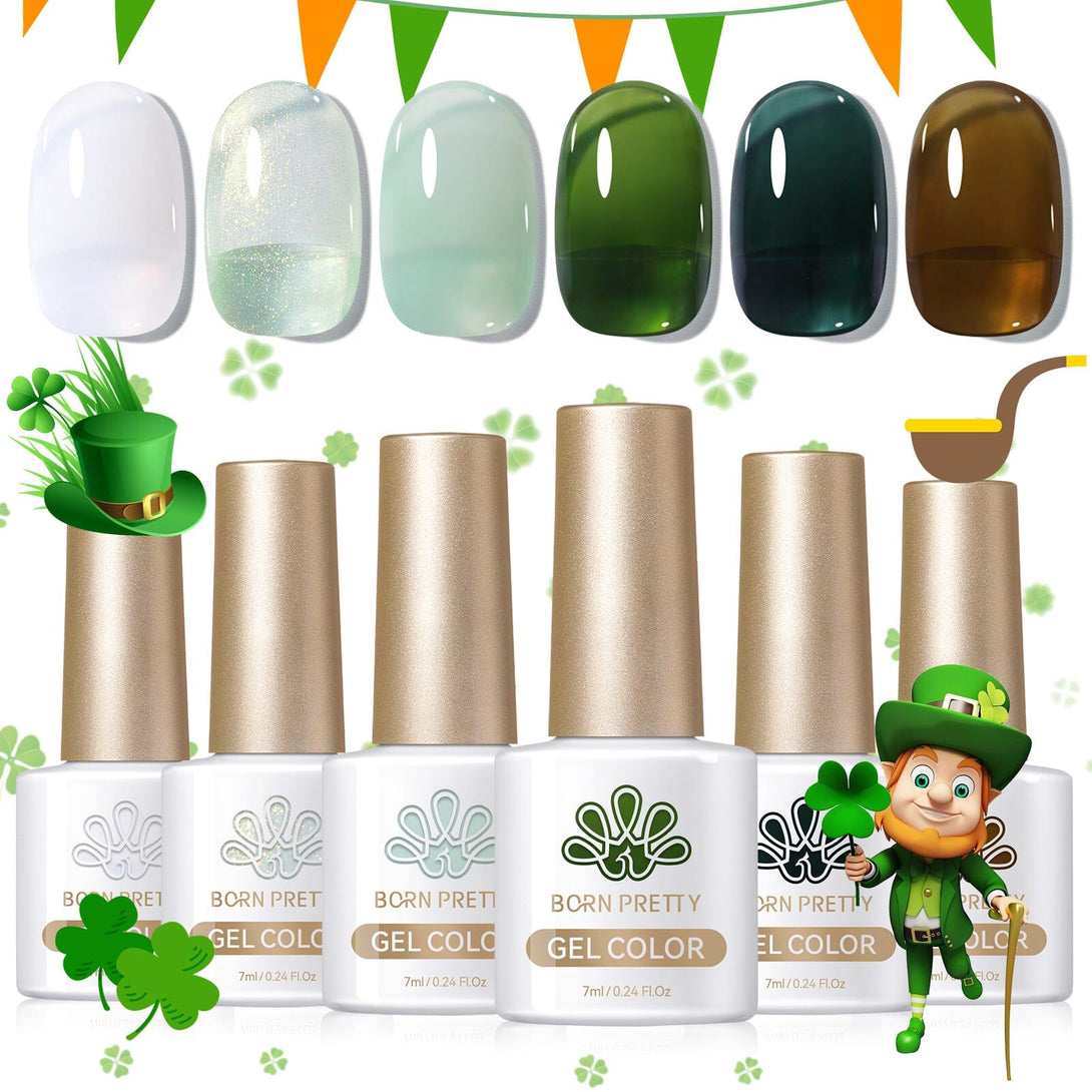 6 Colors Jelly Gel Set Moss Wave 7ml Gel Nail Polish BORN PRETTY 