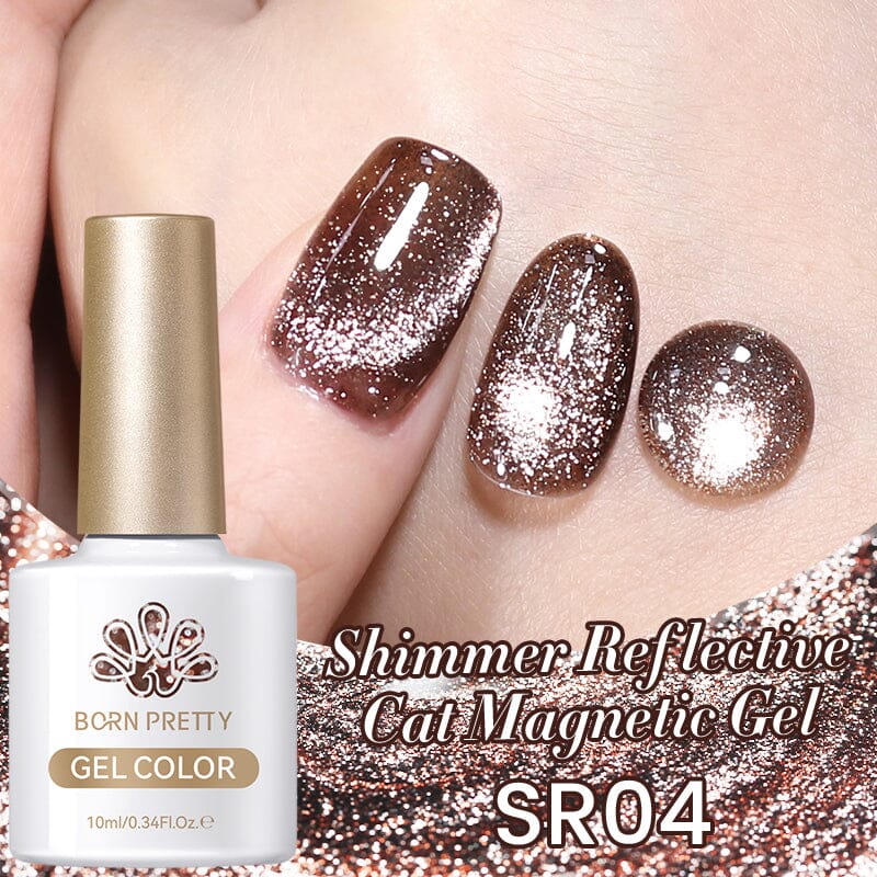 Shimmer Reflective Cat Magnetic Gel Polish 10ml Gel Nail Polish BORN PRETTY SR04 