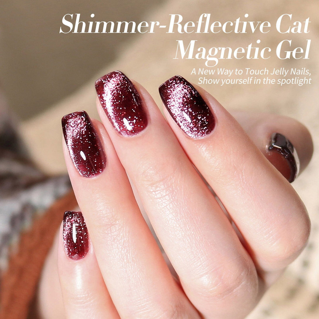 6 Colors Shimmer Reflective Cat Magnetic Gel 7ml Gel Nail Polish BORN PRETTY 