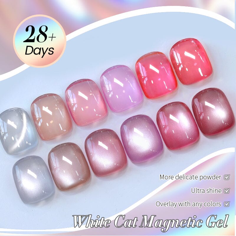 2 Bottles Magnetic Gel & Jelly Gel Set #04 Gel Nail Polish BORN PRETTY 