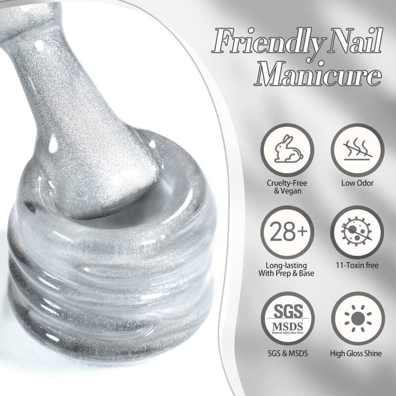 2 Bottles Magnetic Gel & Jelly Gel Set #03 Gel Nail Polish BORN PRETTY 