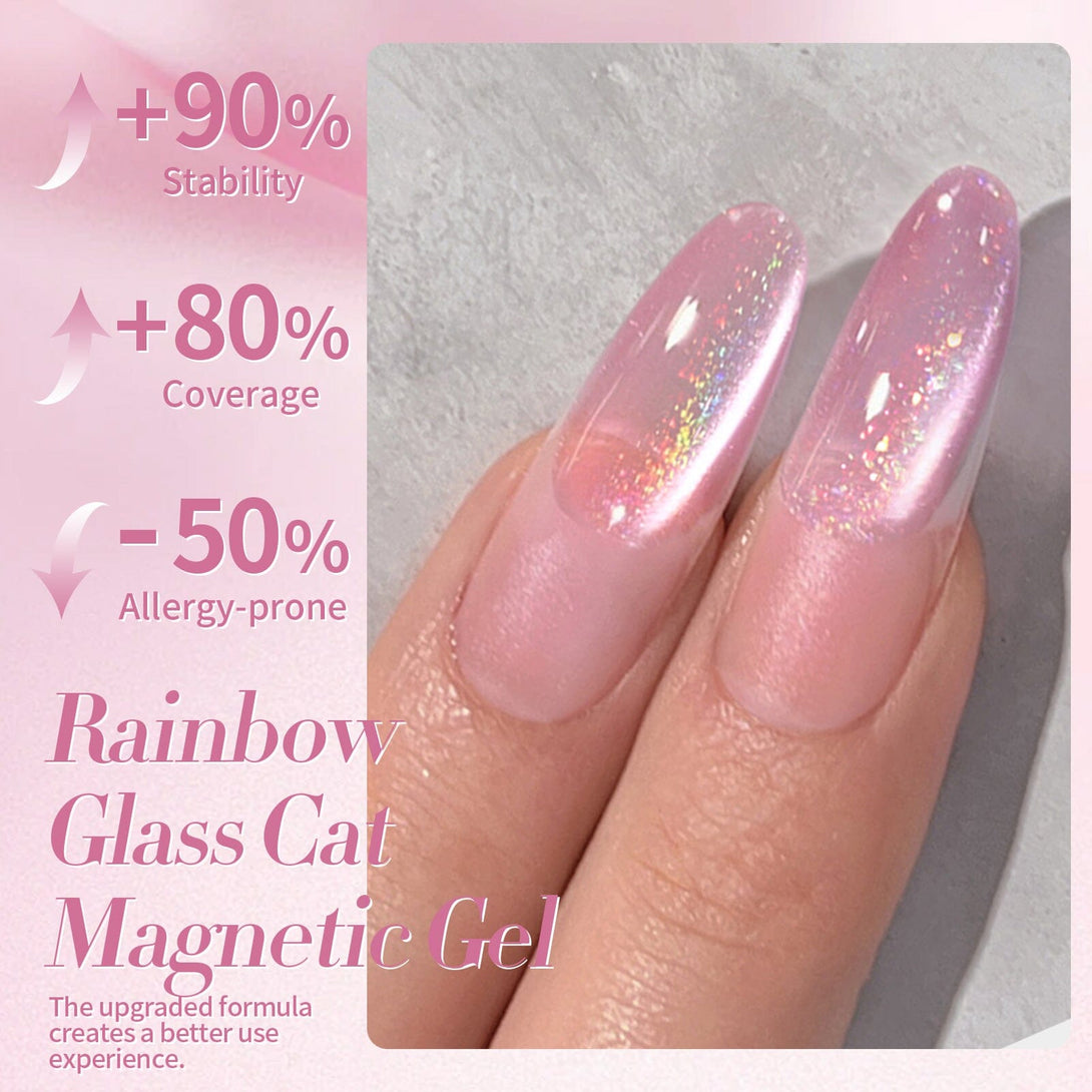 Rainbow Glass Cat Magnetic Gel Polish 15ml Gel Nail Polish BORN PRETTY 