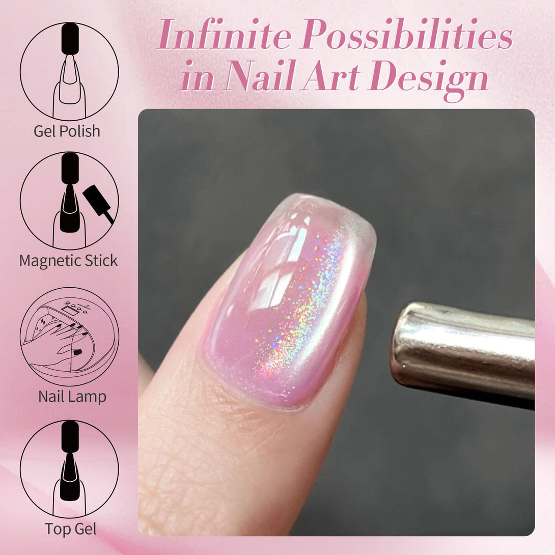 Rainbow Glass Cat Magnetic Gel Polish 15ml Gel Nail Polish BORN PRETTY 