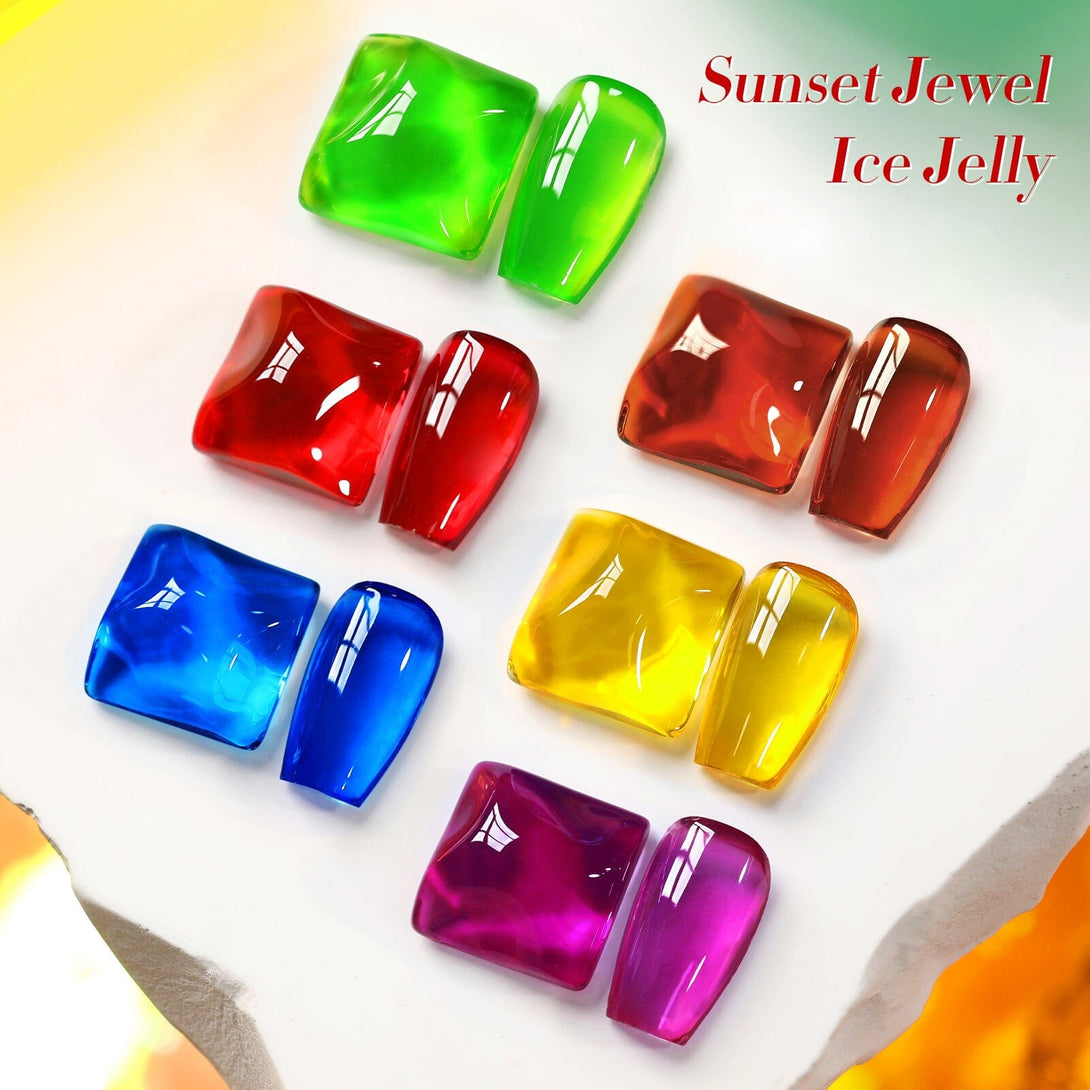 6 Colors Sunset Jewel Ice Jelly Gel 7ml Gel Nail Polish BORN PRETTY 