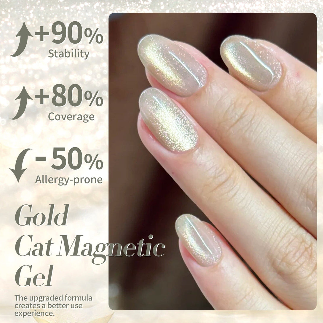 Gold Cat Magnetic Gel GC01 15ml Gel Nail Polish BORN PRETTY 