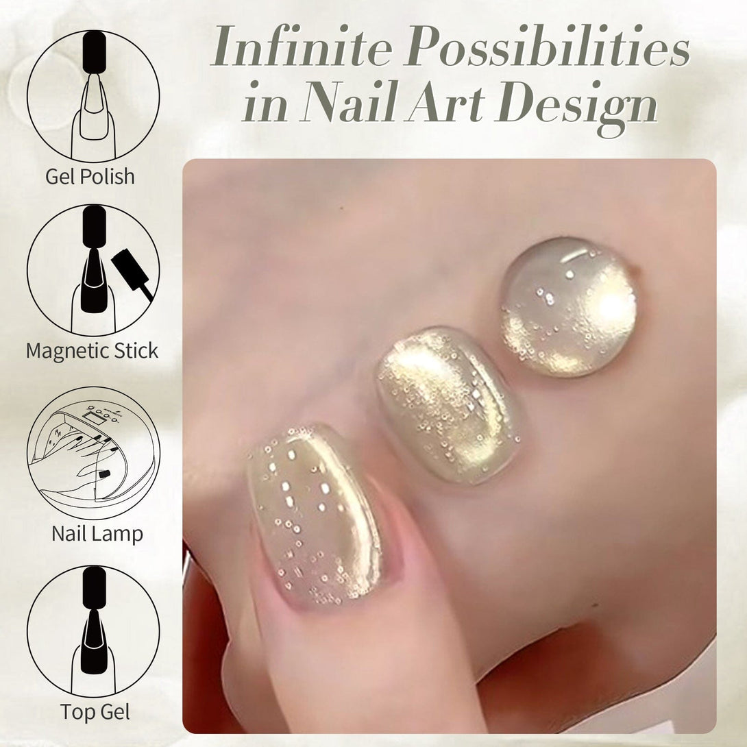 Gold Cat Magnetic Gel GC01 15ml Gel Nail Polish BORN PRETTY 