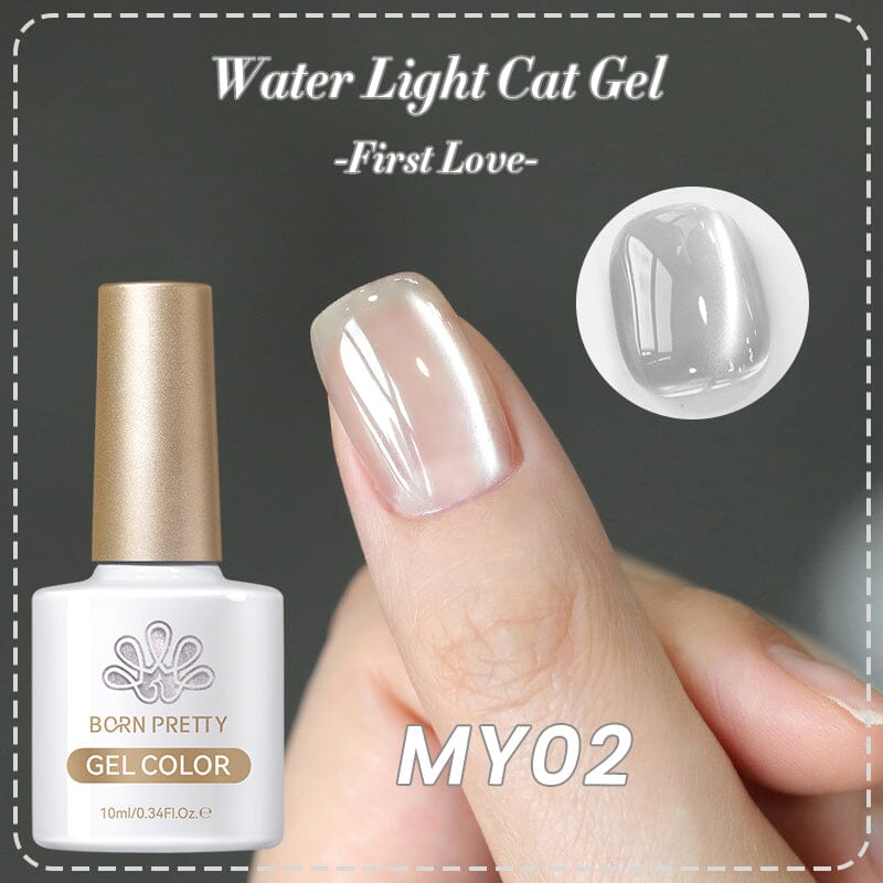 Water Light Cat Magnetic Gel Polish First Love MY02 10ml Gel Nail Polish BORN PRETTY 