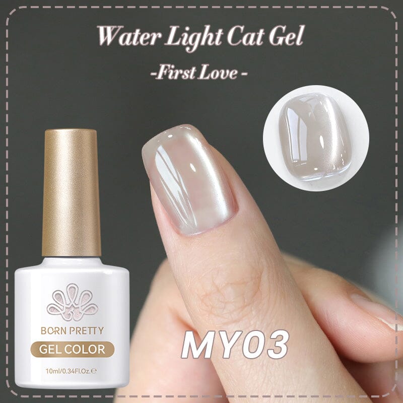 Water Light Cat Magnetic Gel Polish First Love MY03 10ml Gel Nail Polish BORN PRETTY 