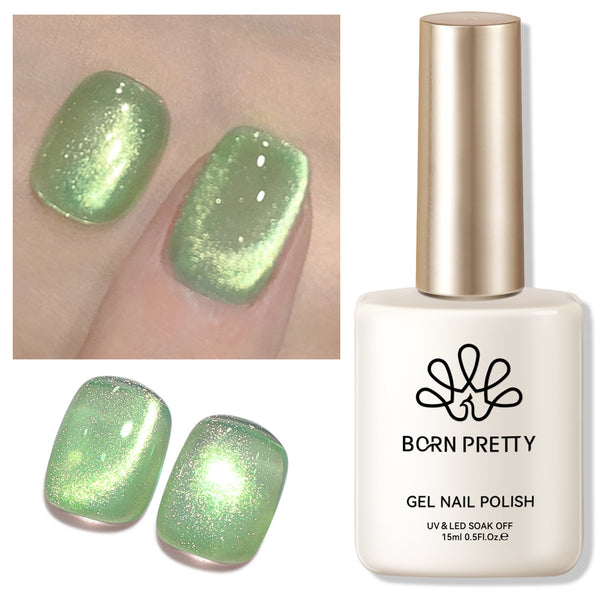 Green Cat Magnetic Gel GCM06 15ml Gel Nail Polish BORN PRETTY 