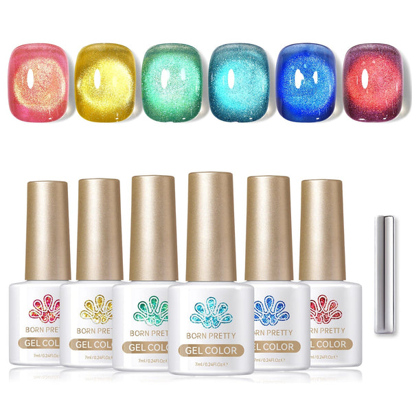 6 Colors Fantasy Island Cat Magnetic Gel Polish Set 7ml