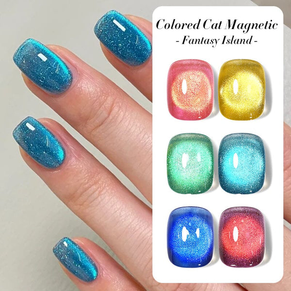 Fantasy Island Colored Cat Magnetic Gel Polish 10ml Gel Nail Polish BORN PRETTY 