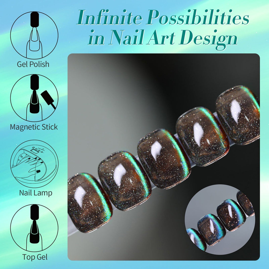 Double Light Cat Magnetic Eye Gel Finland Light 15ml Gel Nail Polish BORN PRETTY 