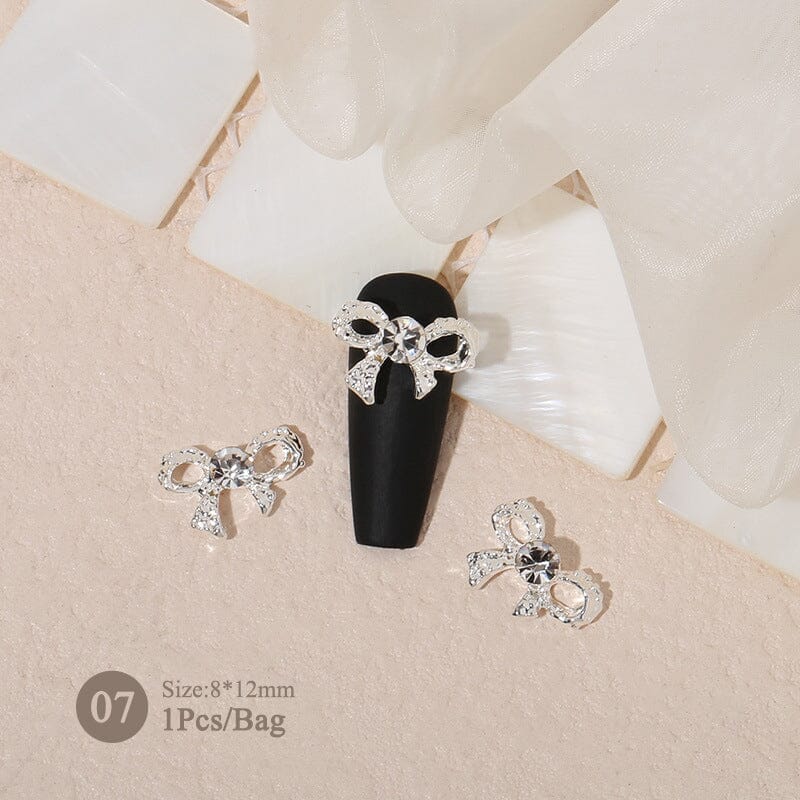 5pcs Bowknot Pearly Alloy Nail Decoration #07 DIY Nails BORN PRETTY 