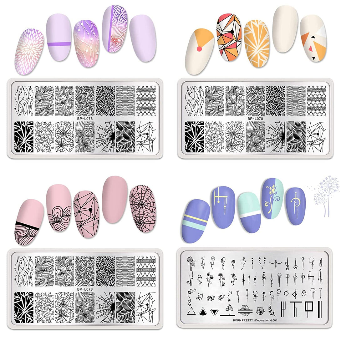 [US ONLY] 8Pcs Stamping Plates Set Stamping Nail BORN PRETTY 