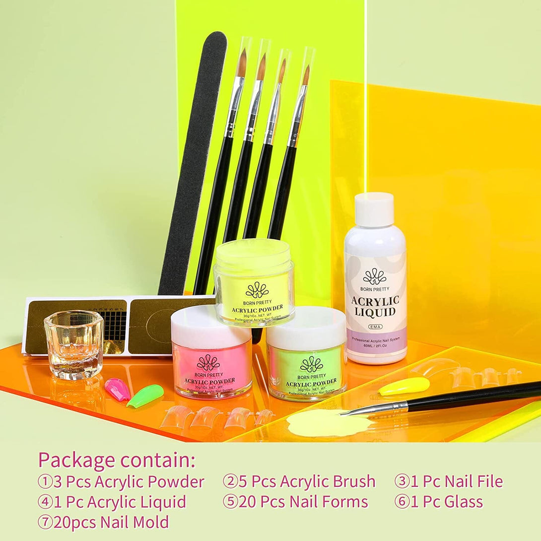 [US ONLY] Neon Acrylic Powder Kit Kits & Bundles BORN PRETTY 