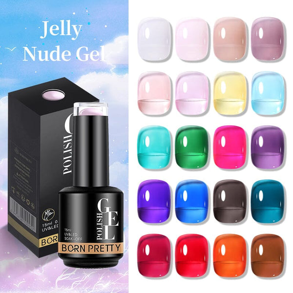Jelly Nude Gel 15ml Gel Nail Polish BORN PRETTY 