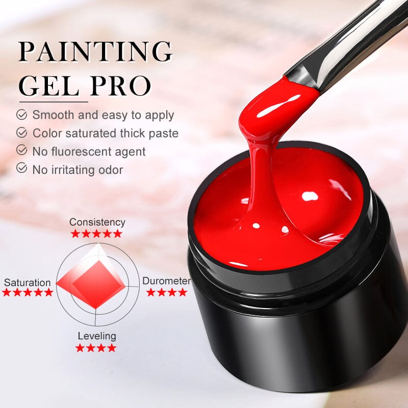 White PRO Painting Nail Gel 5ml PN02 Gel Nail Polish BORN PRETTY 