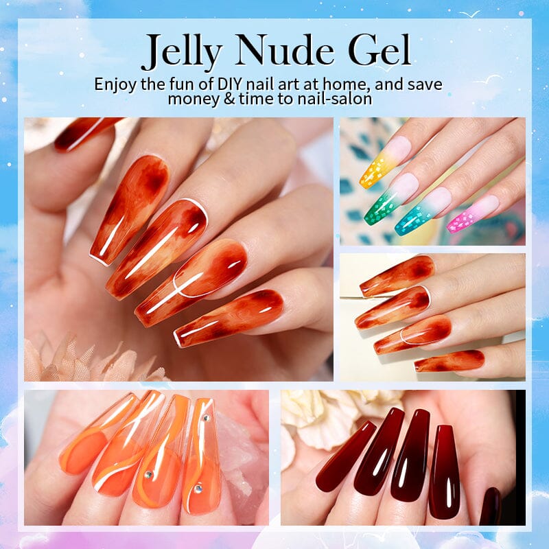 22 Colors Jelly Nude Gel 15ml Gel Nail Polish BORN PRETTY 