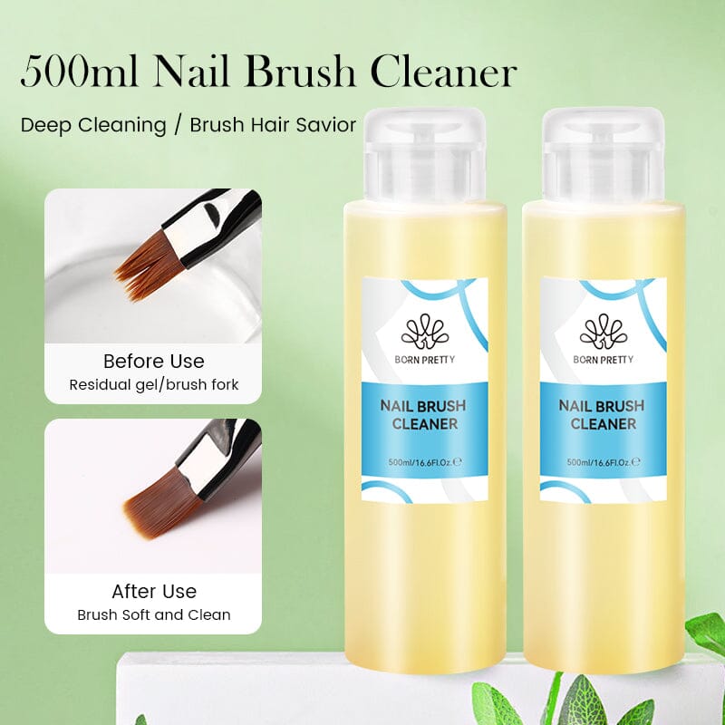 500ml Nail Cleaner Gel Remover Brush Cleaner Gel Nail Polish BORN PRETTY 