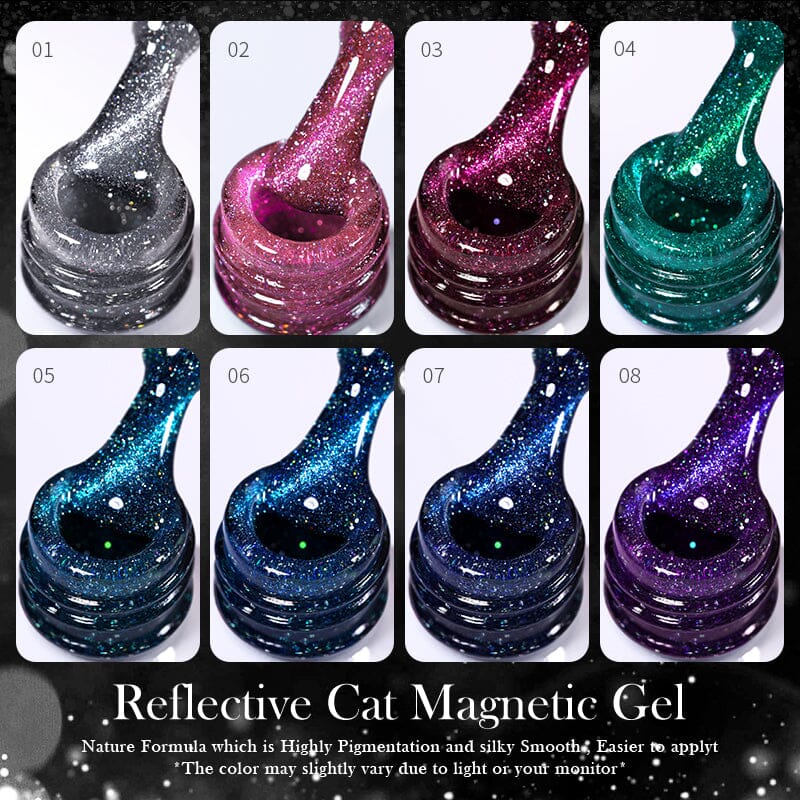 Reflective Cat Magnetic Gel 10ml Gel Nail Polish BORN PRETTY 