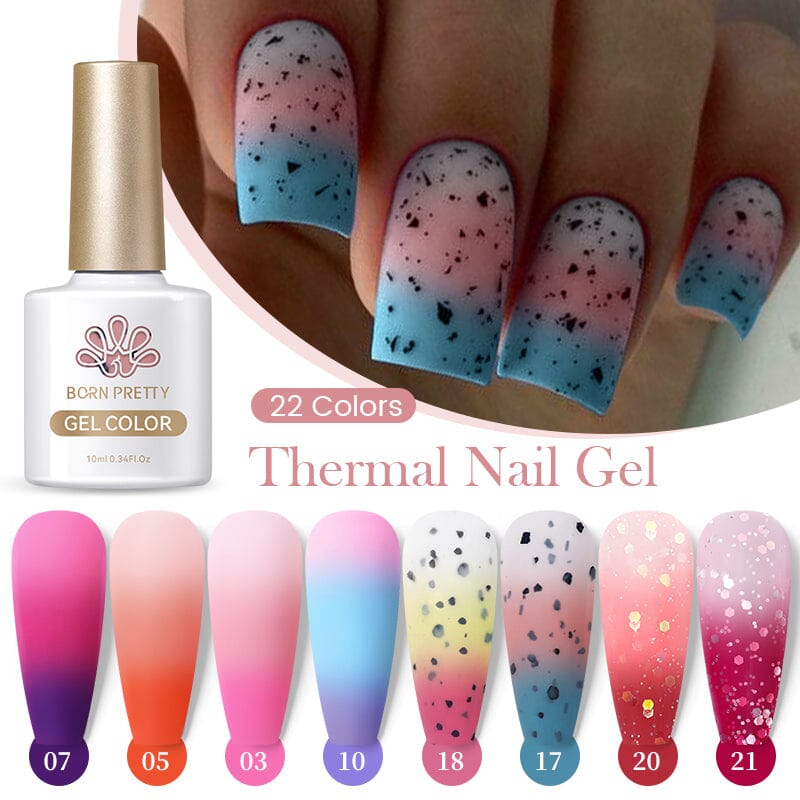 Color Changing Nail Polish Set, Soak Off Gel Nail Polish Temperature  Changing Pink Glitter Long Lasting Gel Polish for Nail Art Manicure Design  Gift for Women: Buy Online at Best Price in