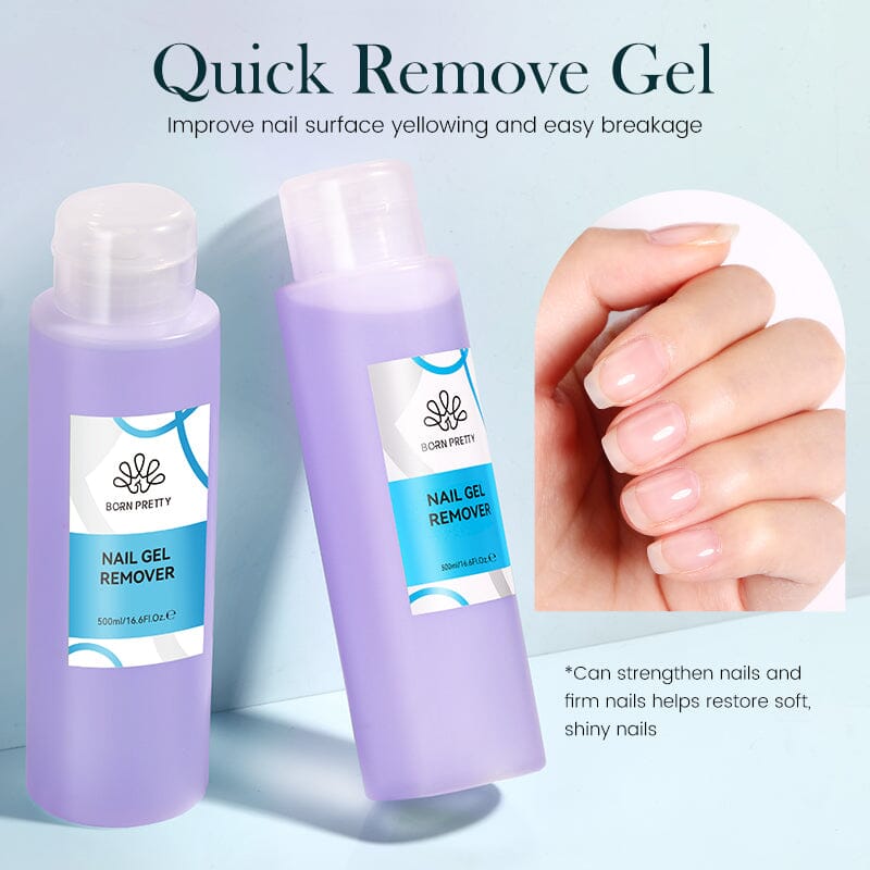 500ml Nail Cleaner Gel Remover Brush Cleaner Gel Nail Polish BORN PRETTY 