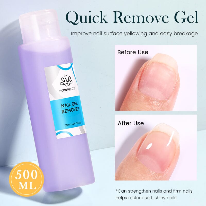 500ml Nail Cleaner Gel Remover Brush Cleaner Gel Nail Polish BORN PRETTY 
